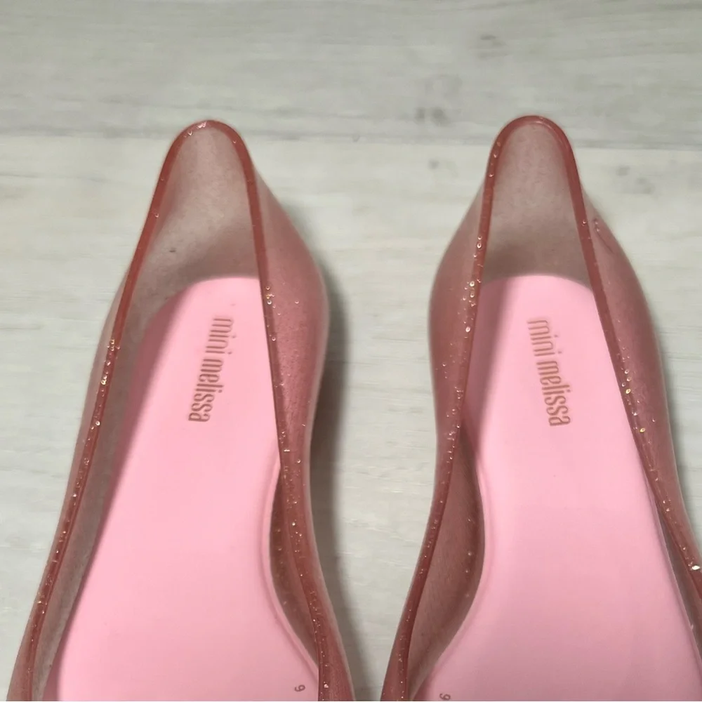 Little Girls Mini Melissa Sweet Love Dress Flats Kids Shoes New Size 13